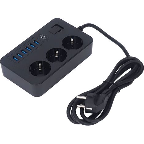 Prise électrique USB multifonction antidéflagrante multiprise intelligente EU 110-250V pour garage maison (1/5)