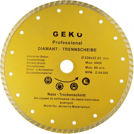 Diam. disque 230mm turbo geko profi(25)