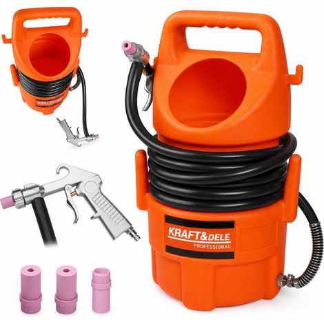 10-Liter-Saug-Sandstrahlgerät, leichtes Design Kraft&Dele