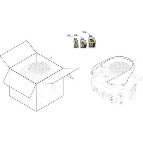 KIT DE MOTOR - ST TRE586VA ORIGINAL STIGA - 118551536/0