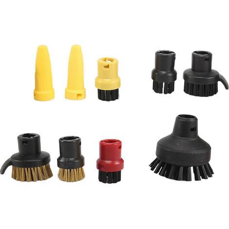 Accessoires pour nettoyeur vapeur portatif Kärcher SC3 : buse puissante SC1, SC2, tête de brosse SC4, SC5, brosse ronde SC7, brosse ronde CTK10. (1/5)