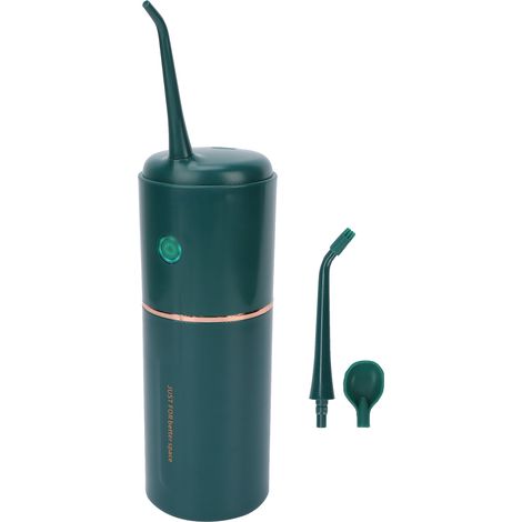 Hydropulseur électrique portable rechargeable pour le nettoyage des dents (vert) (1/5)