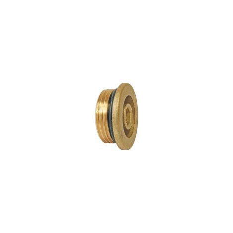 Somatherm – Bouchon mâle 3/4' laiton brut auto-étanche – Raccord à visser pour installations sanitaires et chauffage – Résistance à la corrosion (1/3)