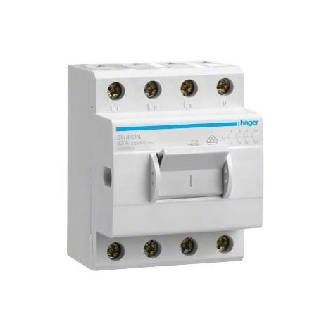 HAGER SH463N KOMPAKTSCHALTER 63A 4S 400V AC 3, 5PLE