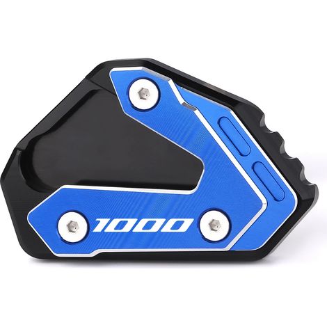 (GSxR1000 Blue1) Compatible pour SZUZUKI GSXR 600 GSX-R 750 GSX R 1000 1000R Accessoires de moto Béquille Extension Pied Béquille latérale Agrandisseur Plaque Pad maxpower (1/4)