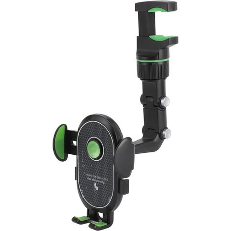 Handyhalterung für den Rückspiegel, 360° drehbar, ausziehbar, universell, für Handys von 4 bis 6,5 Zoll, grün (1/5)