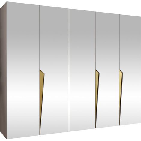 Armario Hartford 616, Cachemira, 202x250x52cm, Puertas de armario: Con bisagras, Número de estantes: 0 (1/5)