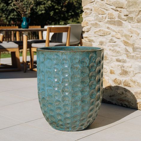 Vaso MEROVEE 55x65cm blu ferro