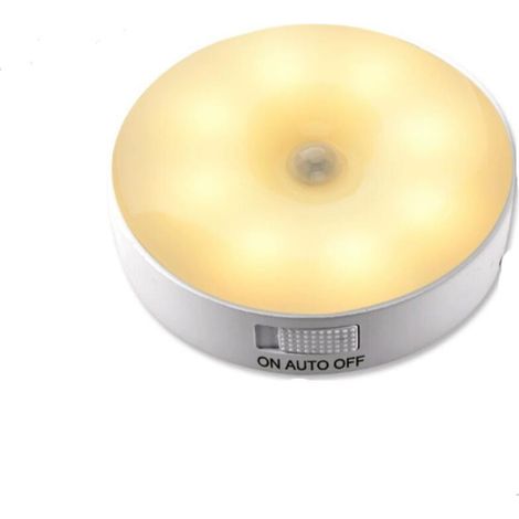 Bewegungsmelder-Innenleuchte, wiederaufladbare LED-Nachtleuchte mit 1 Beleuchtungsmodus, kabellose LED-Lampe für Treppenhäuser