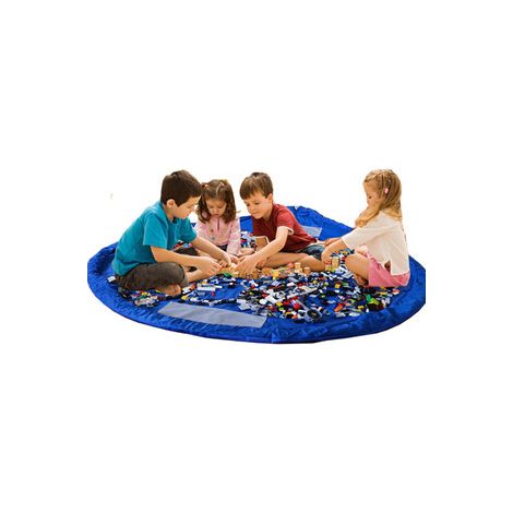 Filiyano – organisateur de jouets pour – Tapis de jeu pliable pour enfants (150 cm) avec sac de rangement pour jouets, organisateur de jouets pour (1/3)