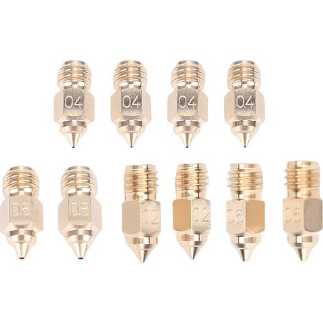 10 buses laiton Ender 5 Maximum – Imprimante 3D, extrudeuse hotend résistant usure, 0,4/0,2/0,6/0,8mm (1/5)