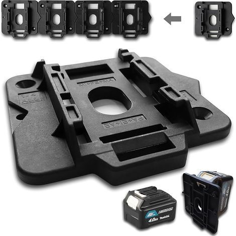 SLE Lot de 5 supports de batterie professionnels pour Makita 12 V max. CXT BL1016 BL1020 BL1021B BL1040B BL1041 (1/5)