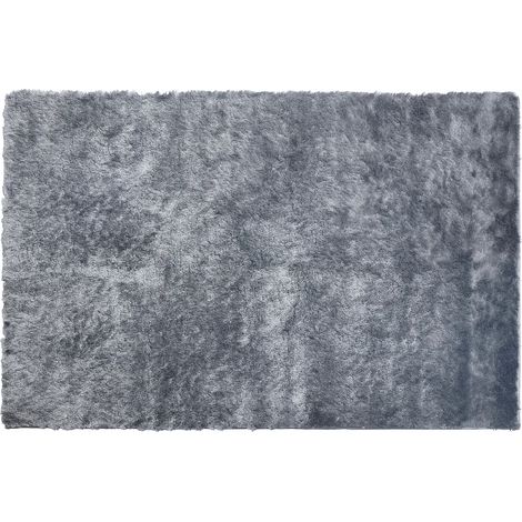 Tapis shaggy à poils longs ultra doux - 200 x 290 cm - Gris - DOLCE (1/5)