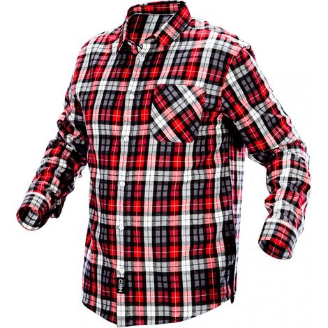 Flanellhemd Holzfällerhemd mehrfarbig rot/weiß M/50 (1/2)