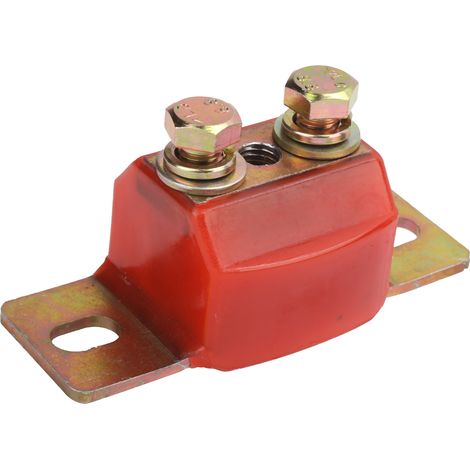 Supports de transmission en polyuréthane pour modèles Chevrolet fabriqués entre 1958 et 2001, type à un ou deux boulons, rouges. (1/5)