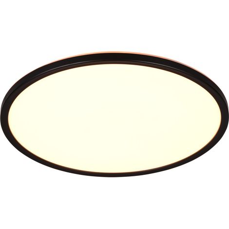 Reality LED-Deckenleuchte Emra Ø42 cm schwarz matt Memory Funktion Deckenlampen (1/3)