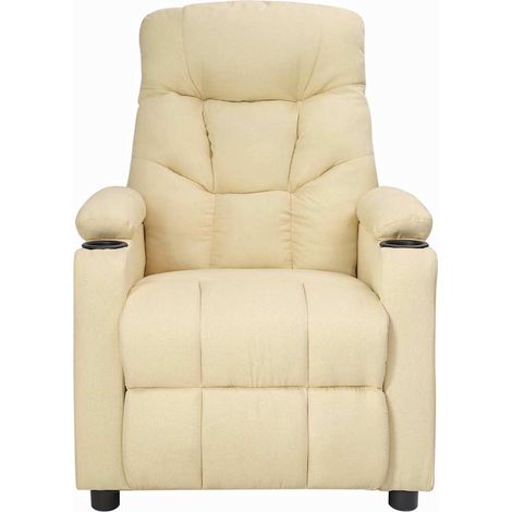 Maison Exclusive - Relaxsessel Creme Stoff (1/5)
