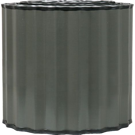 Rasenkante -Große Welle- 500x15cm, anthrazit (0,32mm)