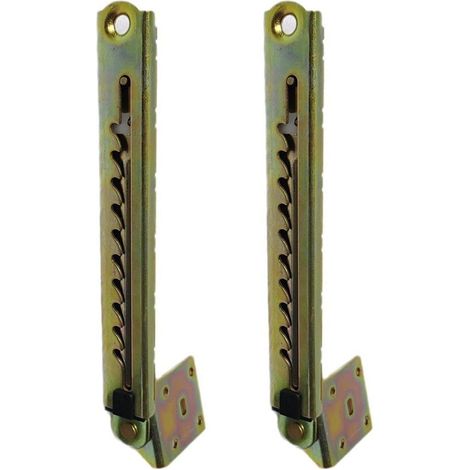 Charnières de tige de levage réglables avec mécanismes d'angle réglables, hauteur d'appui-tête ajustable, pour dossiers de canapé et lits, en acier allié, finition brute, couleur inachevé (1/5)