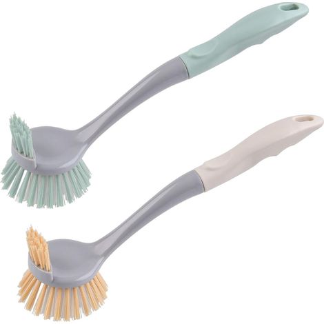 Brosse A Vaisselle Double Face - 29 cm - Poils Rigides PET - Pour Evier Casseroles Poêles - Sans BPA - 1 Piece (1/5)