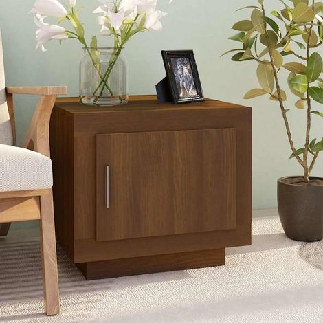 vidaXL Coffee Table Brown Oak 51x50x45 cm Engineered Wood (1/5)