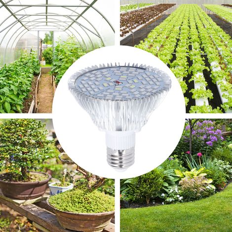 E27 energiesparende, vollspektrale, kühle LED-Pflanzenlampe für den Gartenbau, 50 W, 78 Aluminium-PC-Dioden, 85–265 V (1/5)