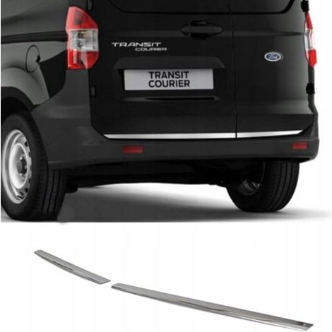 Ford Transit Courier - Molduras de puertas y maletero CROMADAS (1/4)