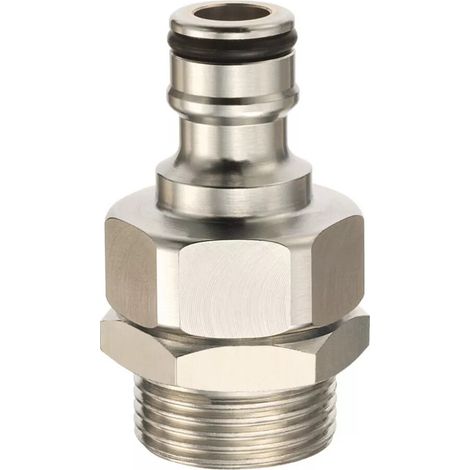 EMBOUT FILETE 1/2 GAZ MALE LAITON CHROME