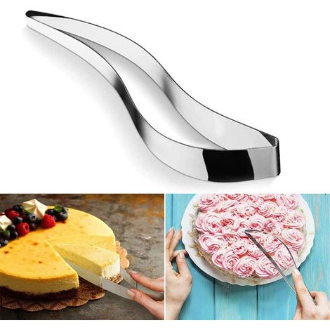 Coupe gâteau en acier inoxydable quatre cent trente pour pizza et dessert outil de service pour pâtisserie et entremets séparateur efficace (1/5)