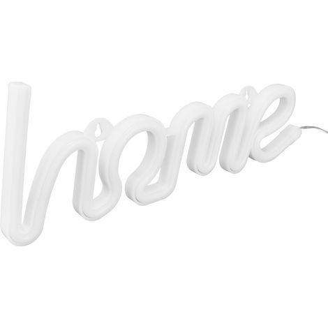 Applique murale décorative LED HOME aux couleurs néon, idéale pour les demandes en mariage, les mariages, les réunions de famille, les anniversaires et les fêtes. Alimentation USB ou par piles. (1/5)