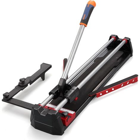 Coupe Carrelage Manuel 600 mm Double Rail, Base Moulée et Séparateur Magnétique Coupe droite 600 mm, diagonale 425 mm, épaisseur 4-14 mm, guide d'angle 0°-60° et roulements intégrés (1/5)