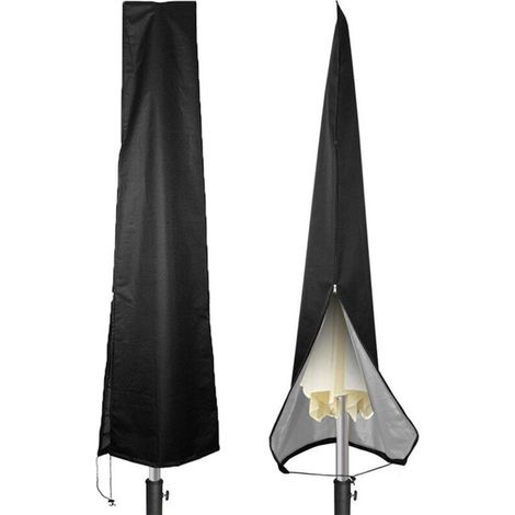 Housse parasol extérieur imperméable anti-UV oxford, pour jardin et terrasse