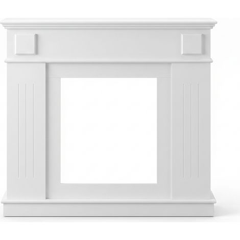 FURNITURE HMD Fireplace Surround, Freestanding Fireplace Cover Frame for Electric Fireplace, Wooden Fireplace Mantel Shelf Decorative Frame, Classic Traditional Fireplace Surround for Living Room Hall (1/4)
