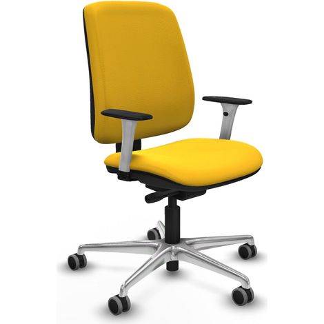 Sedia ergonomica piqueras y crespo Alares giallo pelle sintetica (1/2)