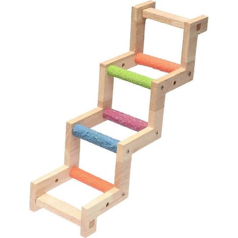 Vogelleiterbrücke, Kletterleiter, Kletterspielständer für Wellensittiche, Sittiche und kleine bis mittelgroße Papageien-M (1/5)