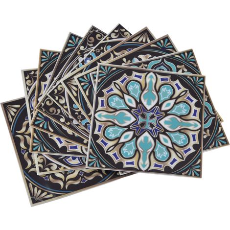 30 Stück Wandaufkleber mit Stechapfelmuster, abziehbar und aufgeklebt, 10 cm x 10 cm, wasserfest, für Küche, Badezimmer, Treppenhaus (1/5)