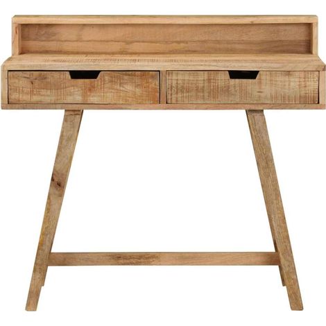 Maison Exclusive - Bureau 100x45x90 cm Bois de manguier brut solide (1/5)