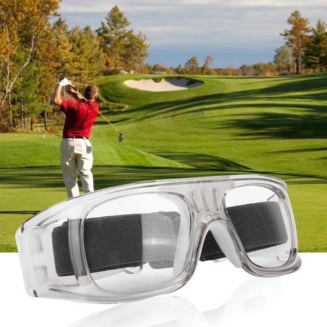 Lunettes de protection pour sports de plein air, monture pour basketball, football et golf (gris transparent)