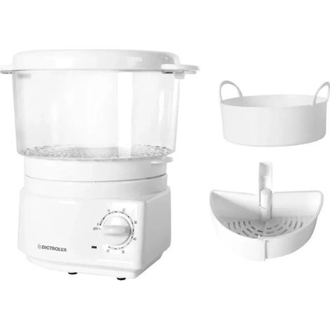 TRADE SHOP - Vaporiera Elettrica Cuociriso 2in1 3.8lt 650w Timer Spegnimento Automatico Cottura Vapore - (1/5)