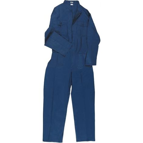 Tuta da Lavoro in Cotone Tg. L con Cerniera colore Blu Maurer (1/2)