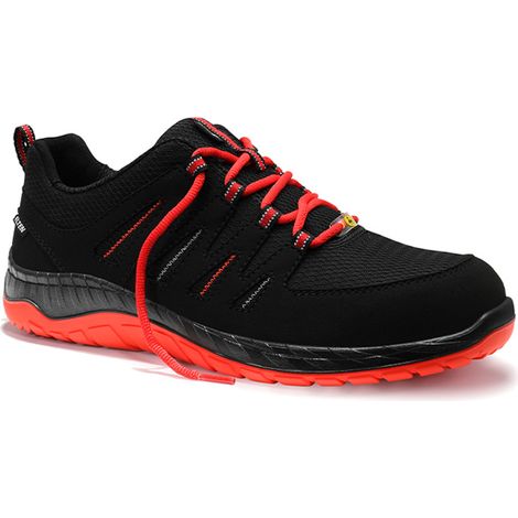Sicherheitsschuh Maddox black-red Low Gr.47 schwarz/rot Mikrofaser/Textil (1/5)