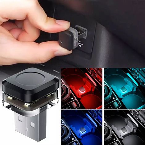 Mini lampe LED USB pour voiture, accessoires néon d'ambiance (1/5)