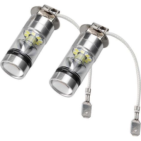 Phare antibrouillard/feux de jour haute performance à LED H3 6000K 100W 20-SMD