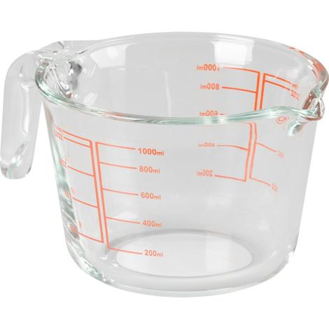 Messbecher MagicHome, Glas, mit Ausguss, 1000 ml