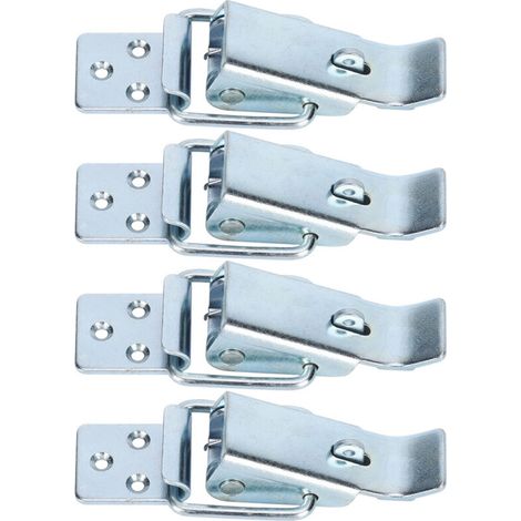 Lot de 4 loquets à ressort pour boîtier, quincaillerie de fermeture en acier inoxydable étanche et anticorrosion (1/5)