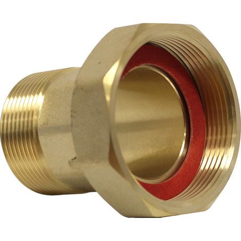 Raccord compteur 2 pièces laiton écrou tournant avec trou de plombage - Mâle - Série 98110 50x60 - M 40x49 (1/5)
