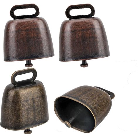 Cloche pour vaches - 4 parties - Cloche - Fer - Vintage - pour bétail, chevaux (1/5)