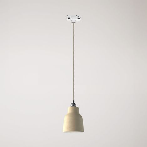 Creative Cables – Pendelleuchte mit Vasenlampenschirm und Schienenadapter – Leuchtmittel nicht enthalten
