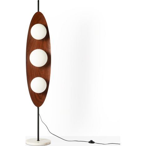 Lampadaire "Pacific" - Effet bois - 3 x G9 (1/5)