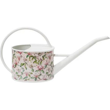 Maisie Vintage Magnolia Watering Can - Metal - L13 x W43 x H20 cm